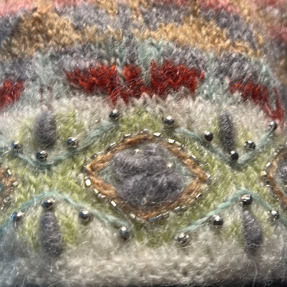 2 for- French Knot-winter hat and Lands End offwhite Polartech scarf. - Picture 3 of 10